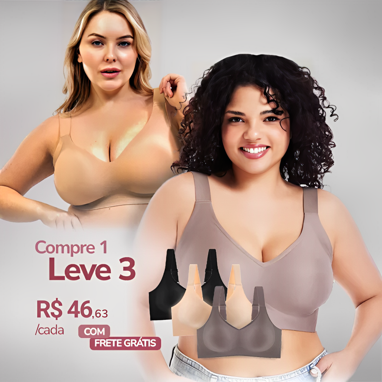 Sutiã Invisível Premium - Compre 1 Leve 3