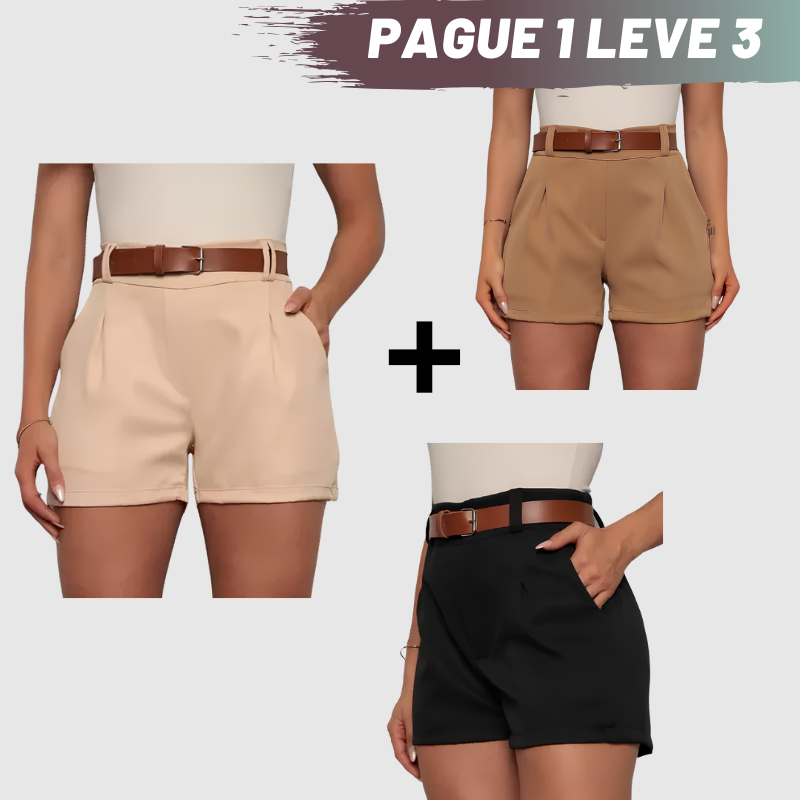 Soft Short Alfaiataria - Compre 1 Leve 3