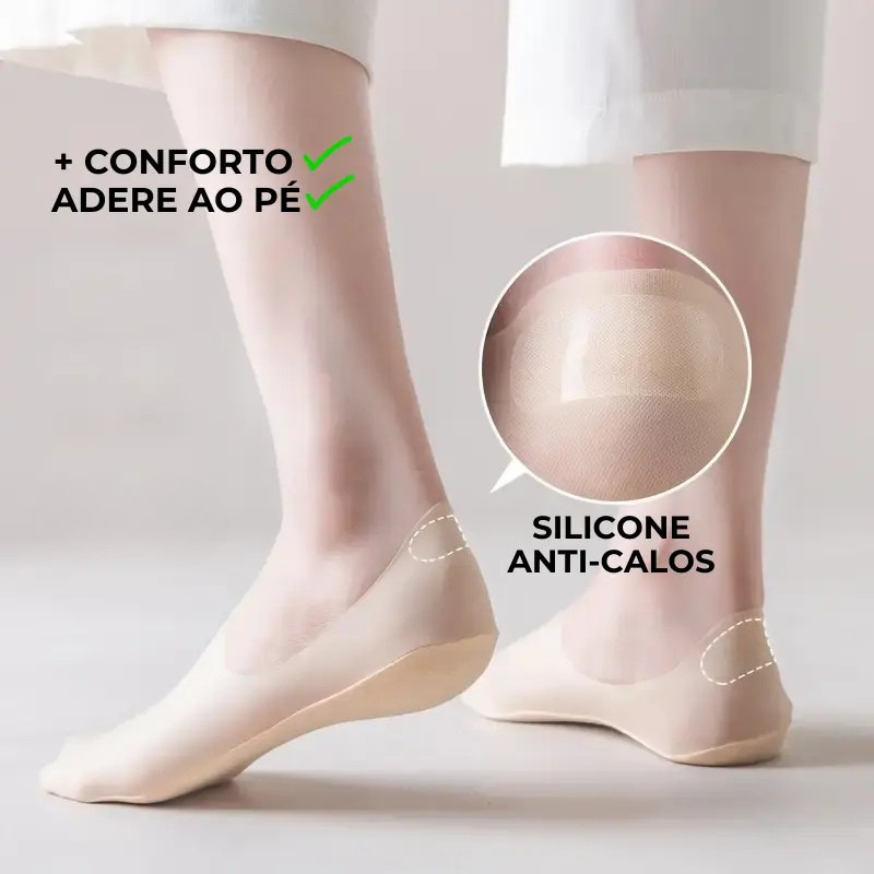 Meias Invisíveis Ortopédicas ConfortLife® -  [SOMENTE HOJE COMPRE 5 LEVE 12 PARES]