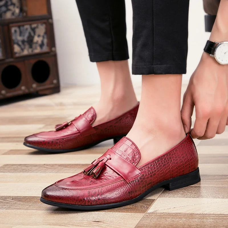 Mocassins en cuir Oxford