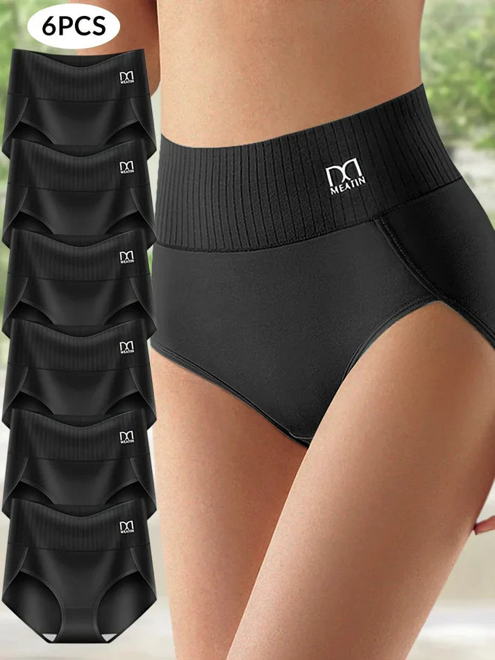 Slympy™ 6-pak | Conjunto com 6 Calcinhas Cintura Alta Confortáveis com Suporte Abdominal – Para o dia a dia e para todos os tipos de corpo