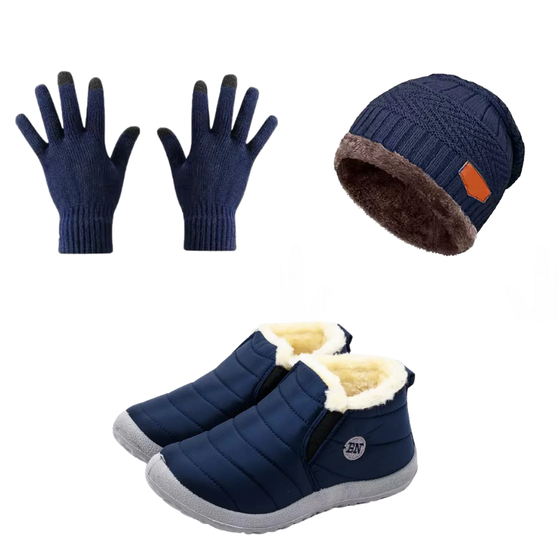 BJ Therm™ - Bota de Inverno Impermeável Unissex + BRINDE: 1 Gorro e 1 Luva