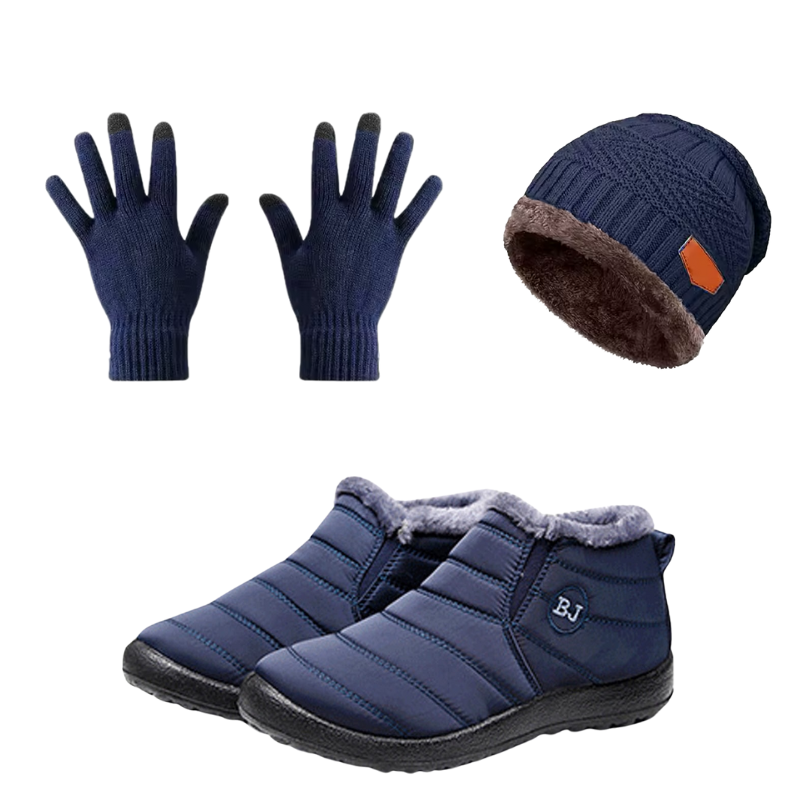 BJ Therm™ - Bota de Inverno Impermeável Unissex + BRINDE: 1 Gorro e 1 Luva