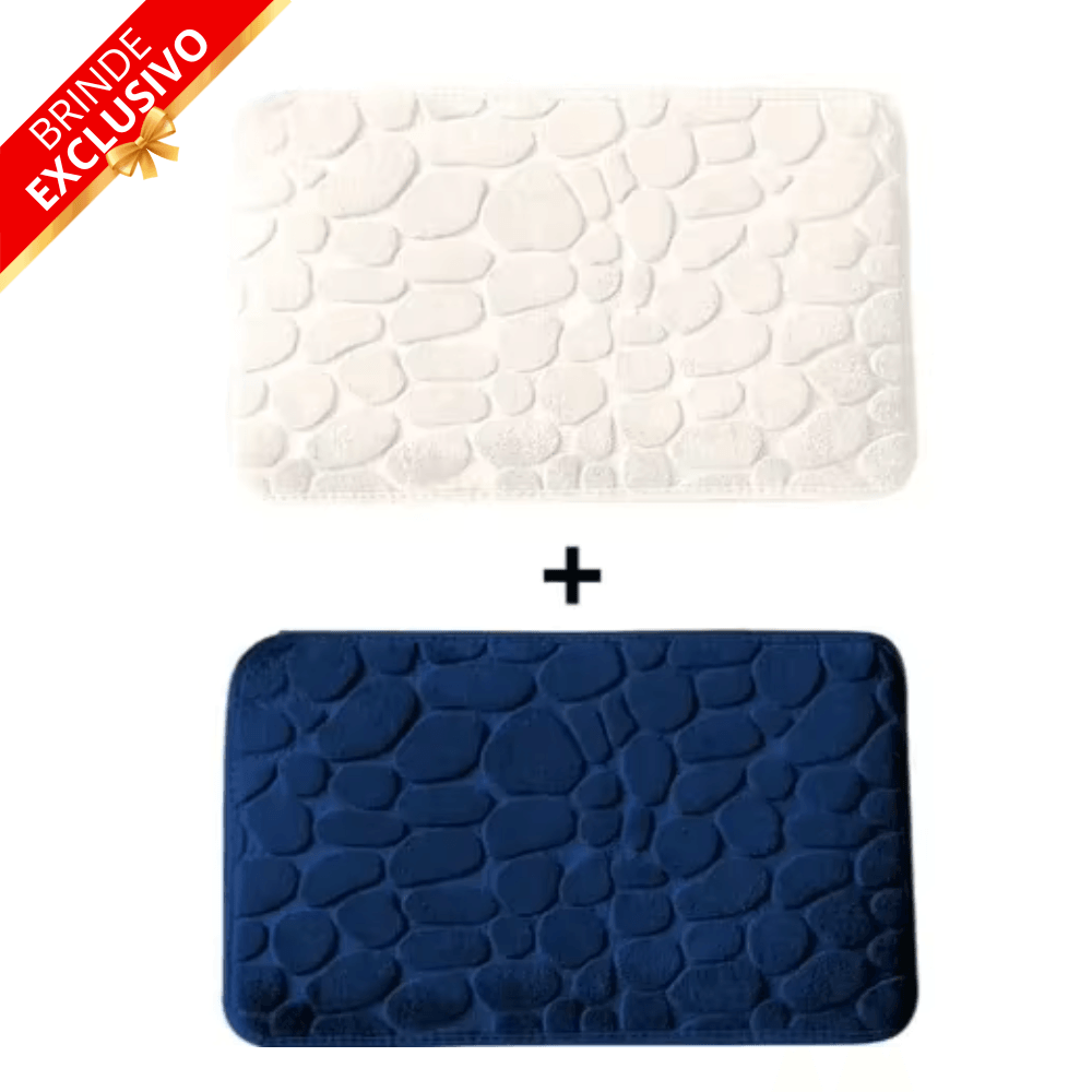Tapete para Banheiro Antiderrapante Ultra Absorvente – (Compre 1 leve 2 + Brinde Exclusivo)