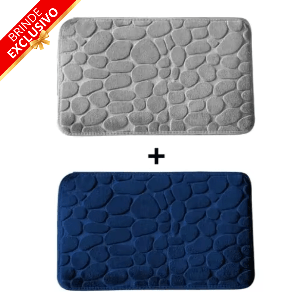 Tapete para Banheiro Antiderrapante Ultra Absorvente – (Compre 1 leve 2 + Brinde Exclusivo)