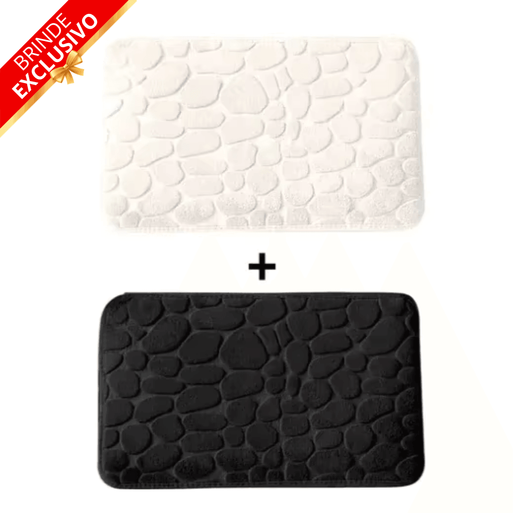 Tapete para Banheiro Antiderrapante Ultra Absorvente – (Compre 1 leve 2 + Brinde Exclusivo)