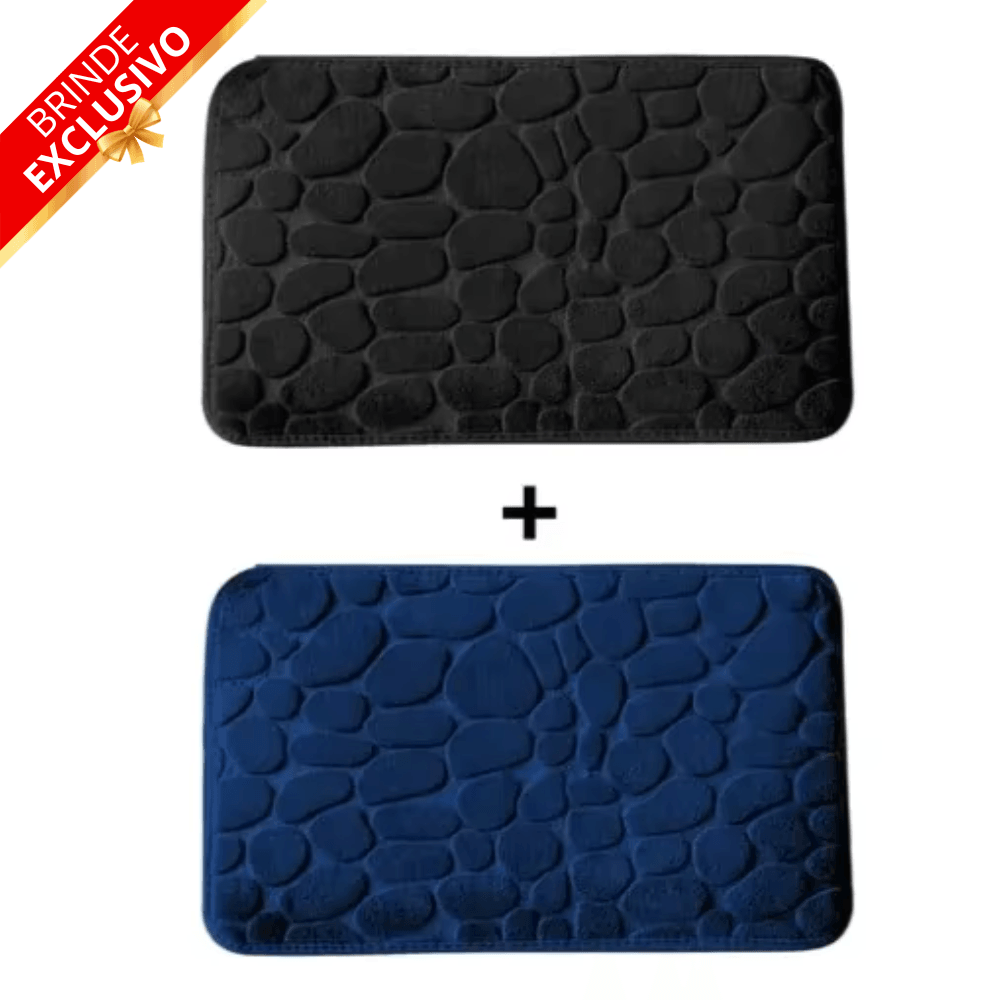 Tapete para Banheiro Antiderrapante Ultra Absorvente – (Compre 1 leve 2 + Brinde Exclusivo)