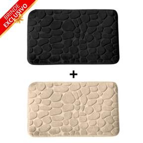 Tapete para Banheiro Antiderrapante Ultra Absorvente – (Compre 1 leve 2 + Brinde Exclusivo)