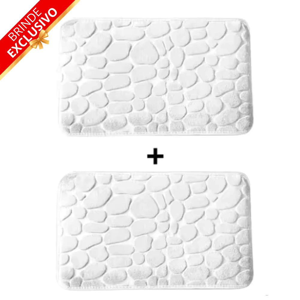 Tapete para Banheiro Antiderrapante Ultra Absorvente – (Compre 1 leve 2 + Brinde Exclusivo)