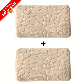 Tapete para Banheiro Antiderrapante Ultra Absorvente – (Compre 1 leve 2 + Brinde Exclusivo)
