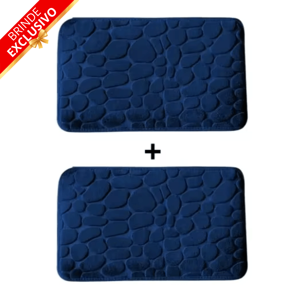 Tapete para Banheiro Antiderrapante Ultra Absorvente – (Compre 1 leve 2 + Brinde Exclusivo)