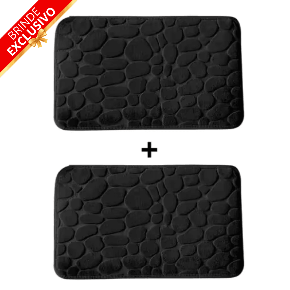 Tapete para Banheiro Antiderrapante Ultra Absorvente – (Compre 1 leve 2 + Brinde Exclusivo)