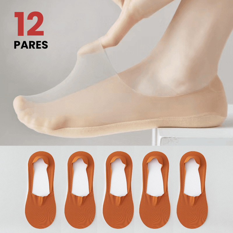Meias Invisíveis Ortopédicas ConfortLife® -  [SOMENTE HOJE COMPRE 5 LEVE 12 PARES]
