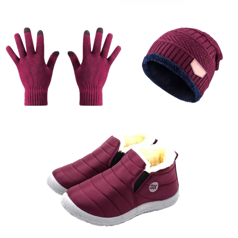BJ Therm™ - Bota de Inverno Impermeável Unissex + BRINDE: 1 Gorro e 1 Luva