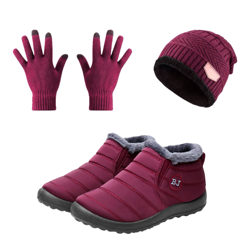 BJ Therm™ - Bota de Inverno Impermeável Unissex + BRINDE: 1 Gorro e 1 Luva